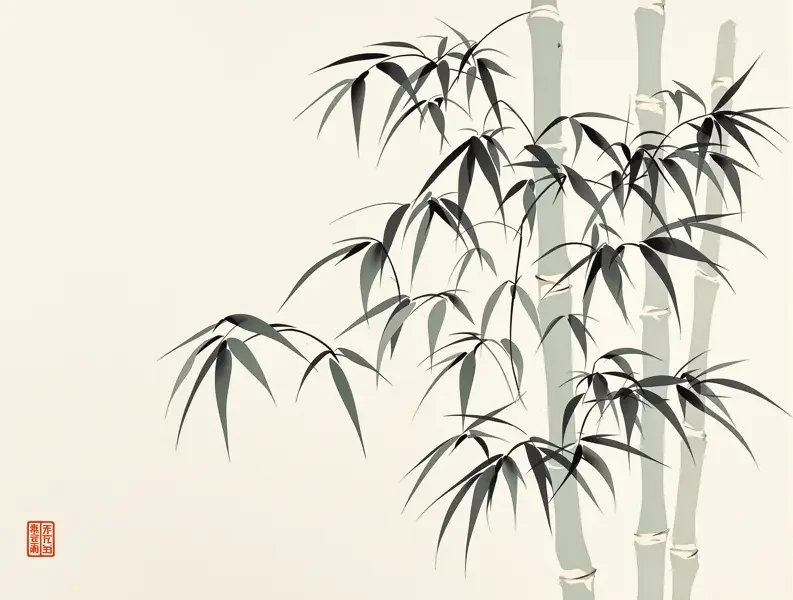 墨竹专题 专题封面 - 以墨写竹，以影写人